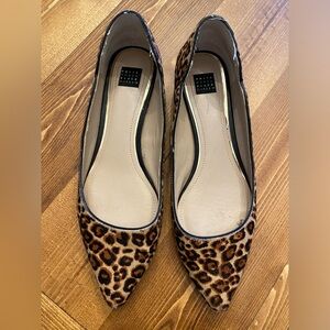 White House Black Market Bellamy Leopard Flat